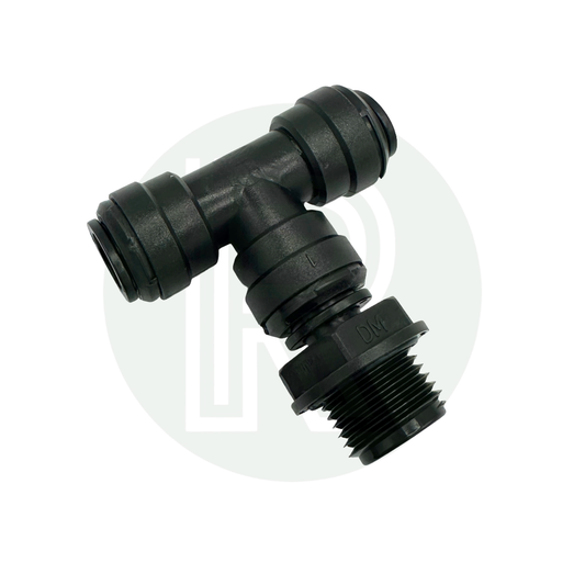 12mm Female Swivel Tee to 1/2" BSPP Male (Parallel) Adaptor