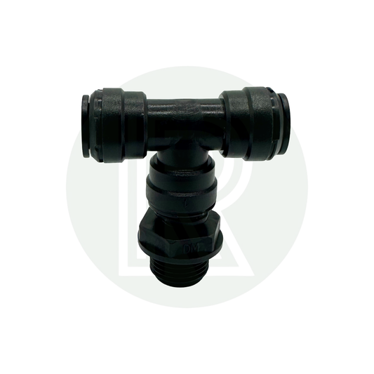12mm Female Swivel Tee to 1/2" BSPP Male (Parallel) Adaptor