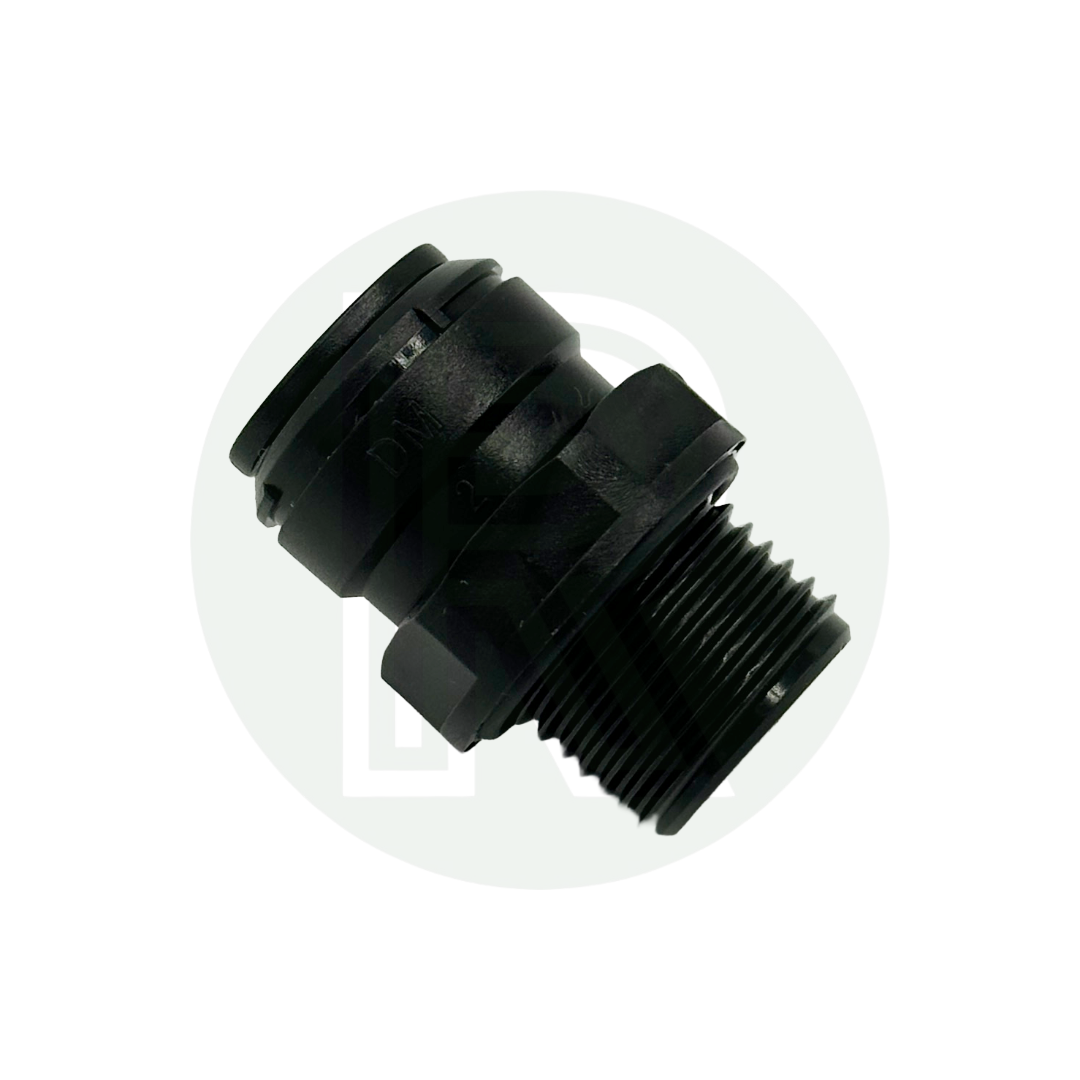 12mm Female to 1/2" BSPP (Parallel) Male straight adaptor