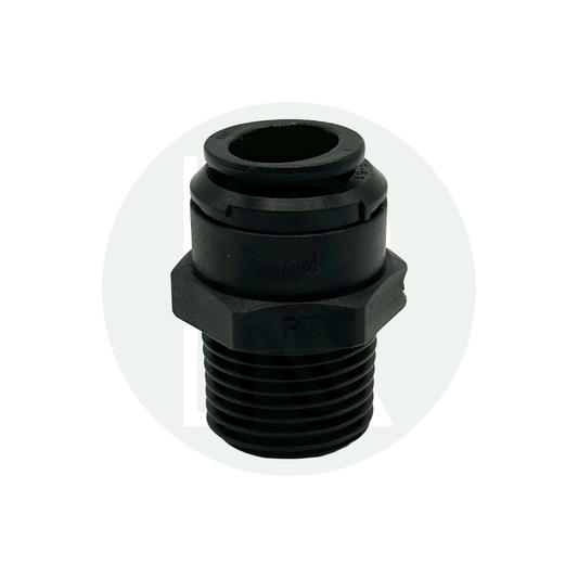 12mm Female to 1/2" BSPT (Tapered) Male straight Adaptor