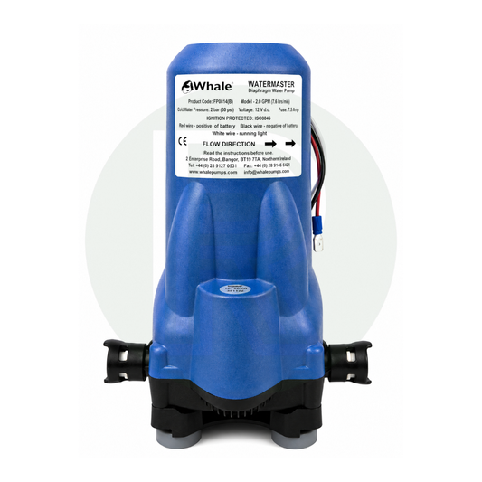 12V Whale Watermaster Water Pump and Filter 2.1 Bar 30 PSI 8.0L/min