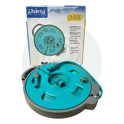Liberty Leisure 15m Food Safe Roll On Water Hose Caravan Motorhome Tap Kit