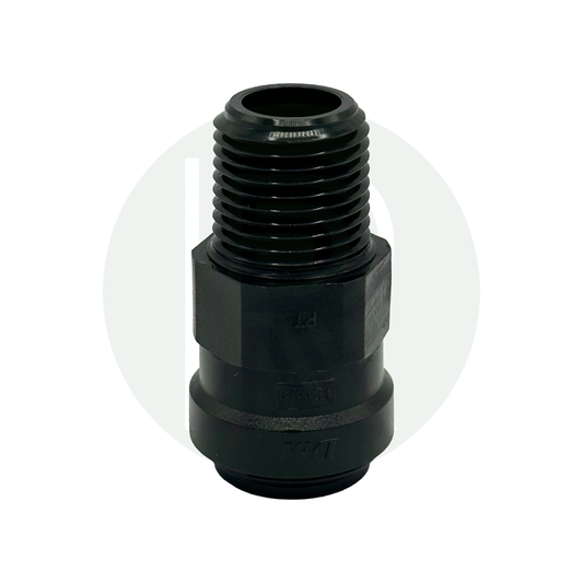 15mm Pushfit Female to 1/2" BSPT Straight