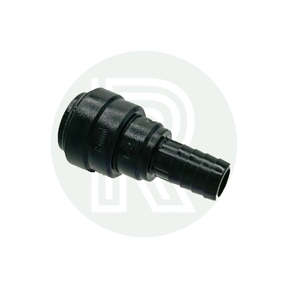 15mm Pushfit Female to 1/2" Male Barb