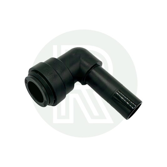 15mm to 15mm Pushfit Adaptor for Bullfinch Outdoor Shower Point - Black