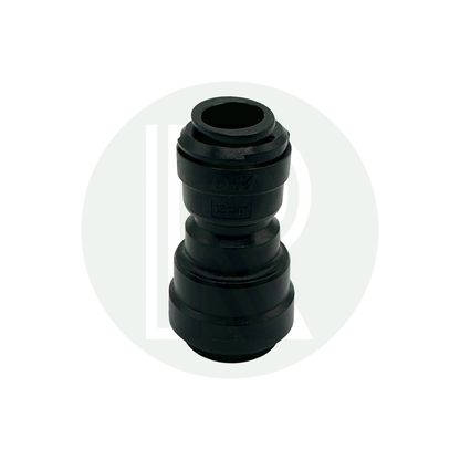 15mm to 12mm Pushfit Adaptor for Bullfinch Outdoor Shower Point - Black