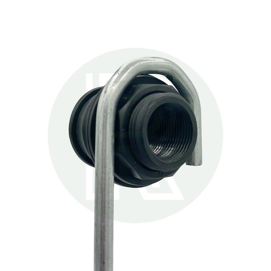 1 inch Kwiq tank fitting installed through tank wall bulkhead connector watertight seal