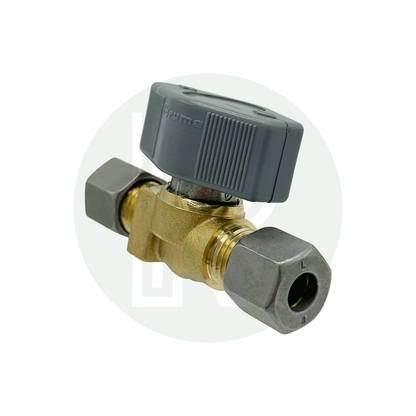 Truma 1 way gas manifold with 8mm outlet isolation valve