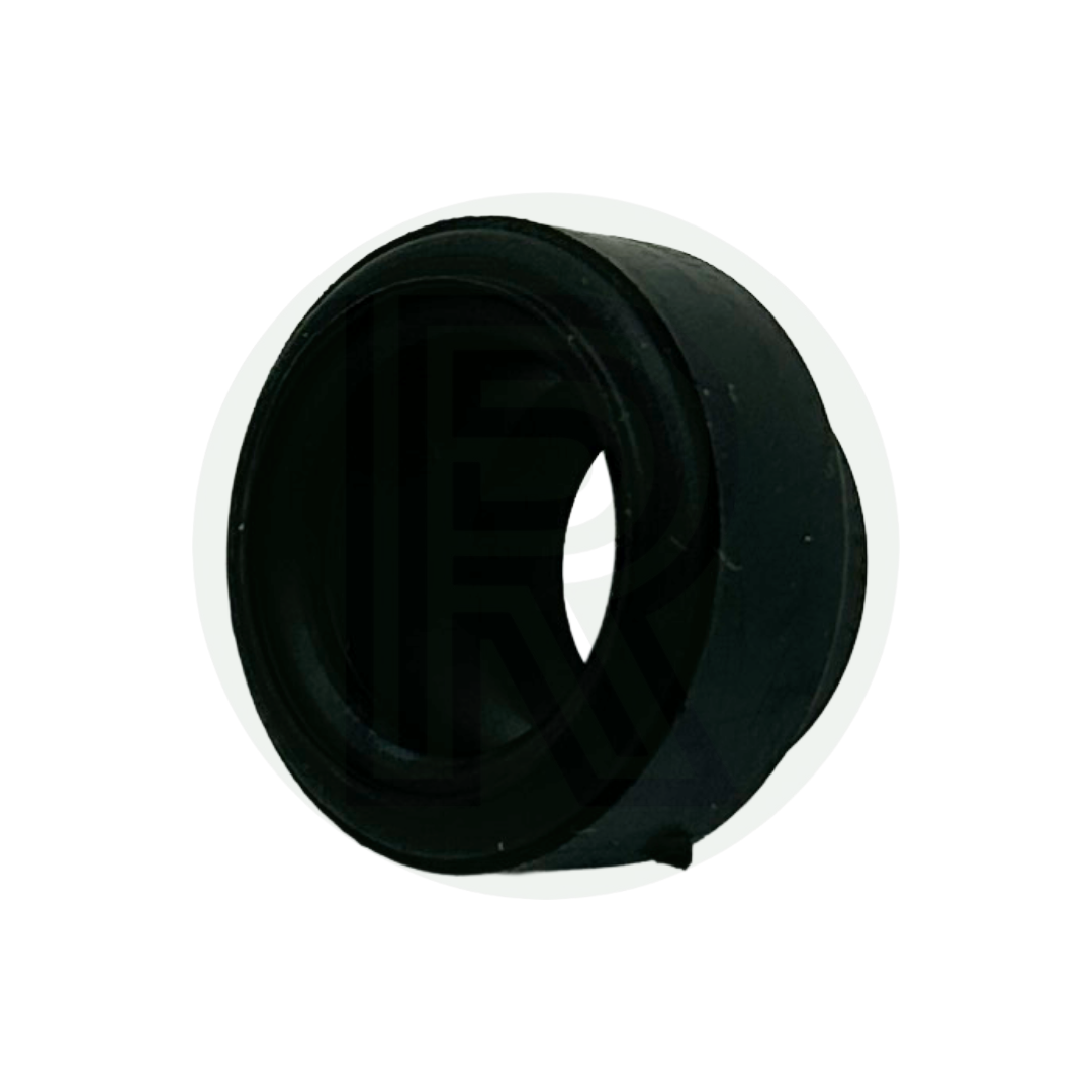 Black 23.5mm rubber waste pipe sealing sleeve for creating a watertight connection between waste hose and outlet fitting