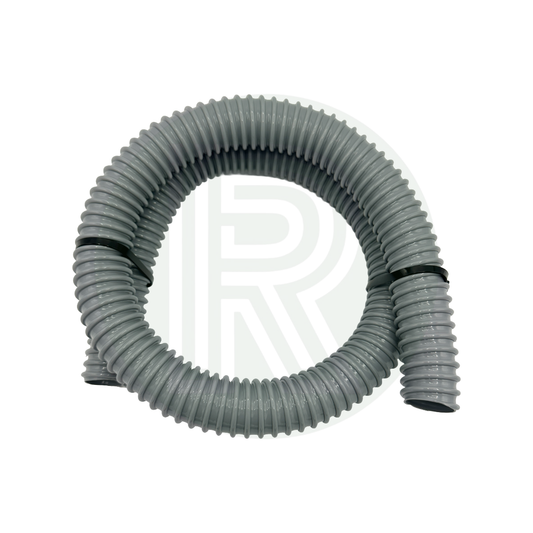 Grey convoluted waste pipe 26mm 1 inch internal diameter for motorhome caravan campervan and marine waste water systems
