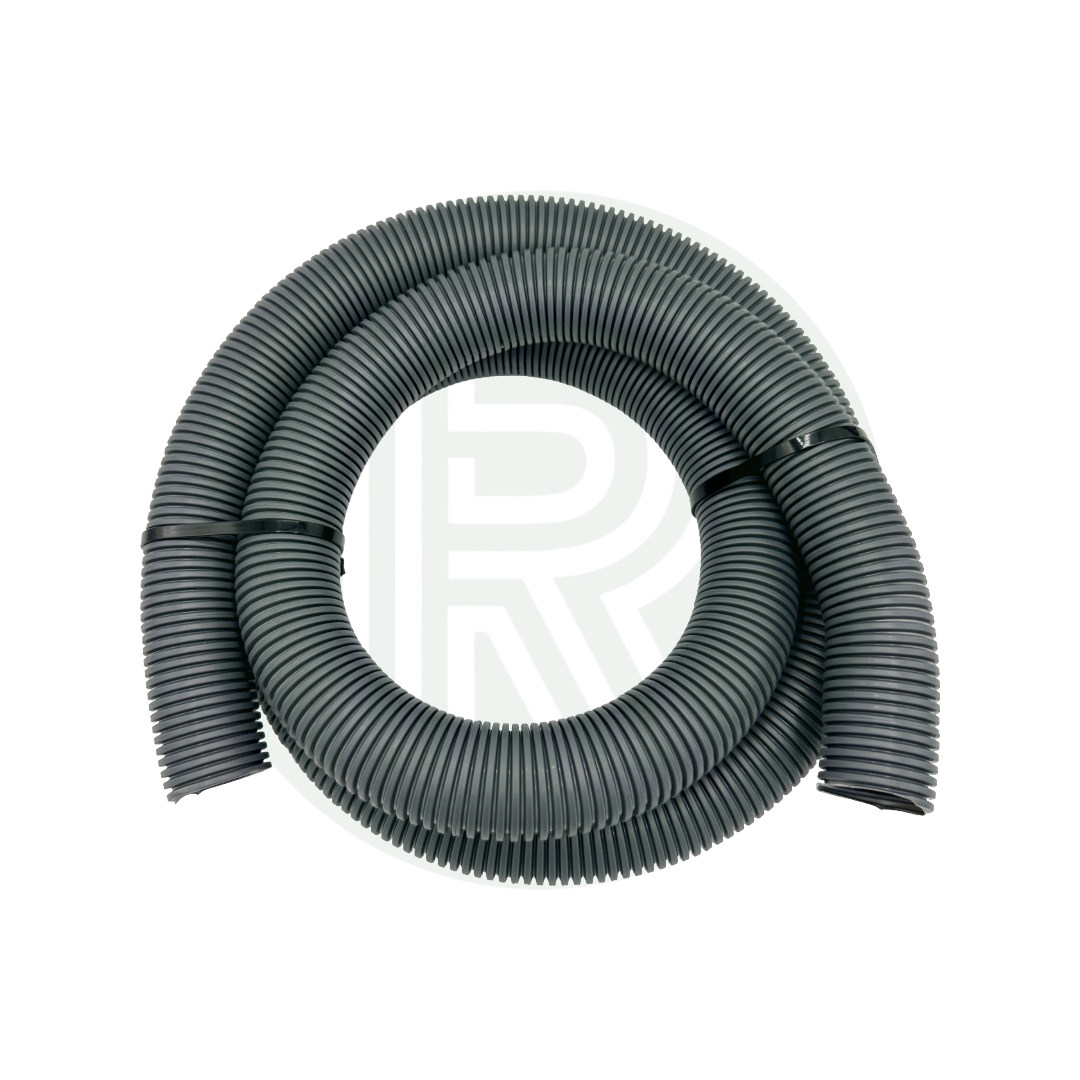 Grey 28.5mm convoluted waste pipe sold per metre for motorhome caravan campervan and marine waste water systems