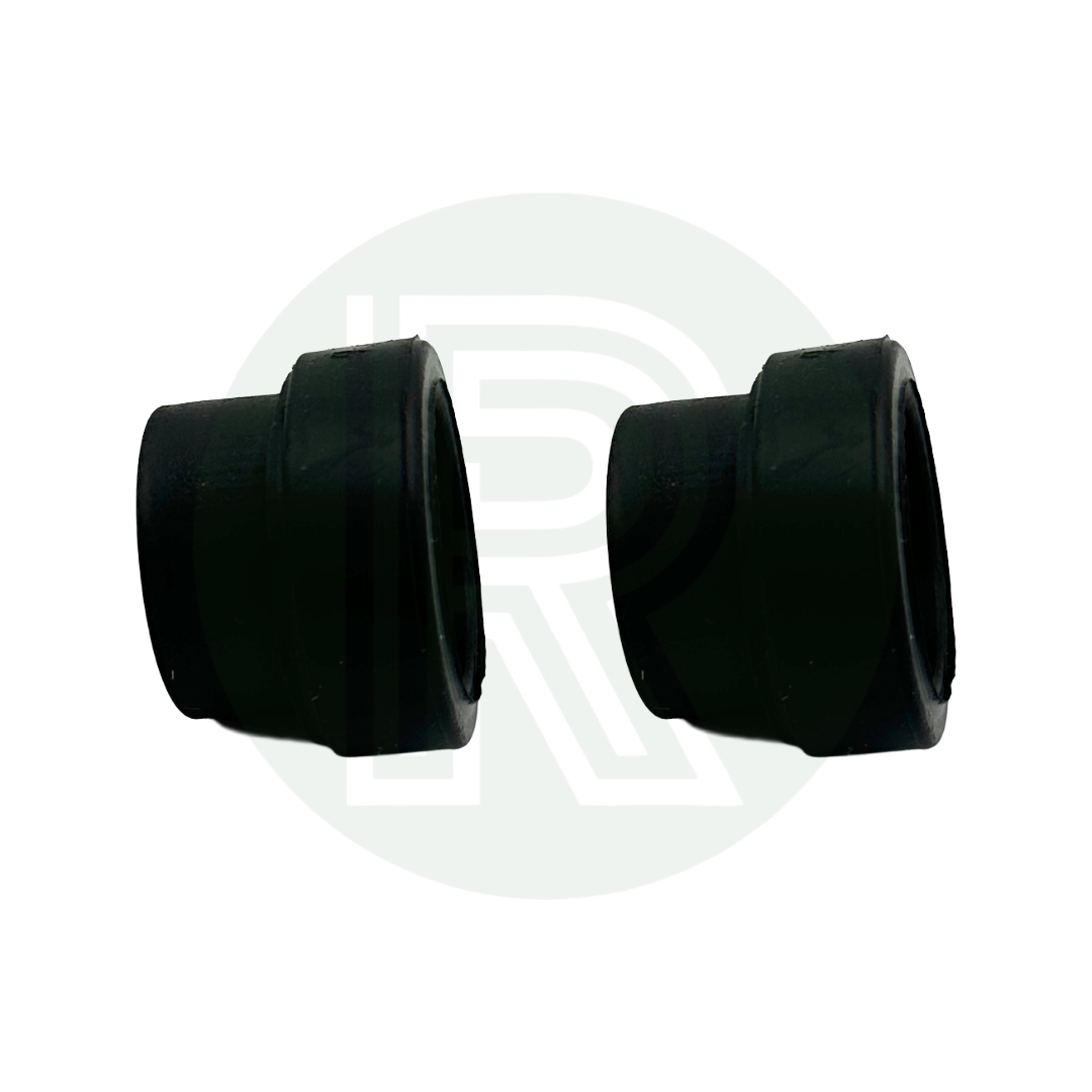 Pair of 28.5mm rubber sealing sleeves for caravan and motorhome waste pipe installations