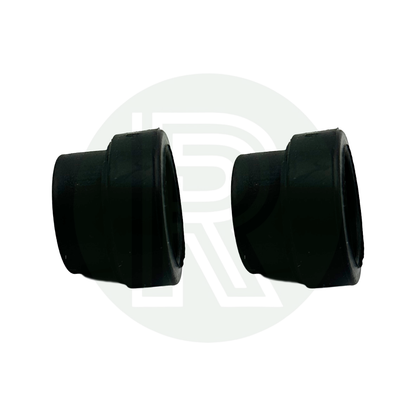 Pair of 28.5mm rubber sealing sleeves for caravan and motorhome waste pipe installations