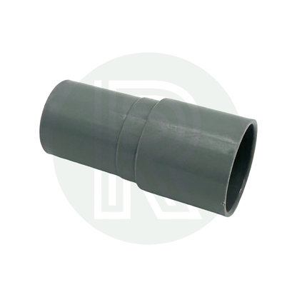 28.5mm to 28mm push fit grey straight waste pipe reducer for connecting convoluted waste hose to rigid waste pipe in motorhome caravan campervan and marine plumbing systems