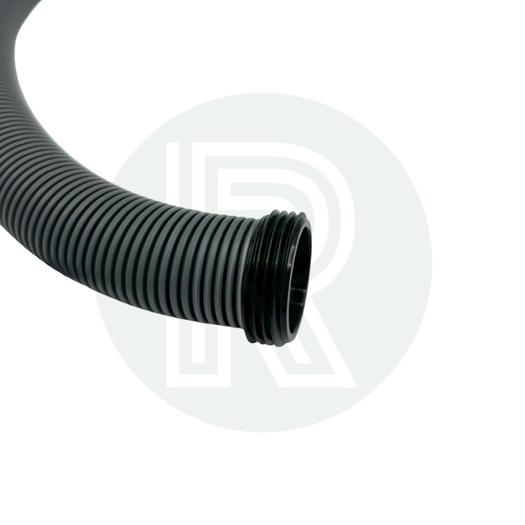 Flexible 28.5mm grey waste hose for caravan and motorhome drainage system setup
