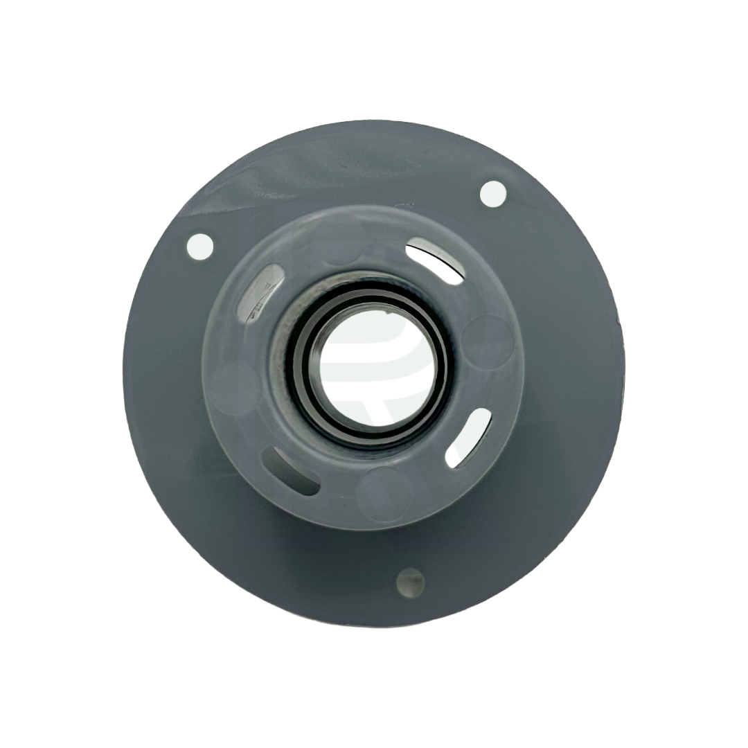 28mm floor mount waste pipe connector with fixing flange for caravan and motorhome grey water systems