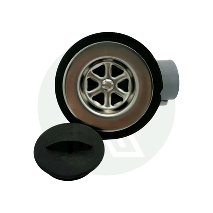 1¾" (45mm) - 28mm ID Push Fit Grey Angled Sink Waste Fitting