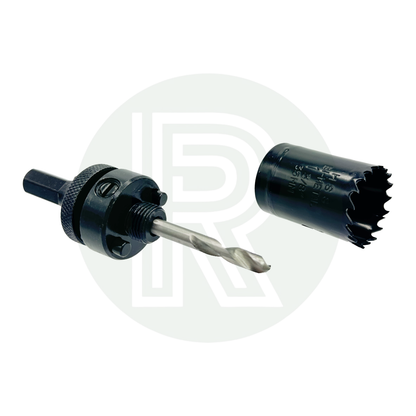 hole saw drill bit for 3/4 inch Kwiq tank fitting installation cutting plastic water tanks