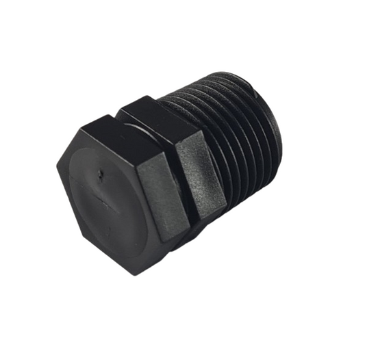 3/4" BSP Male Black Blanking Plug/Bung