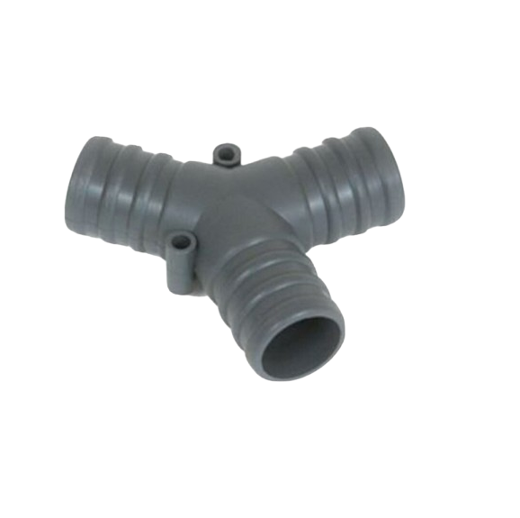 Barbed Grey "Y" Piece Waste Pipe Connector 3/4" (20mm)