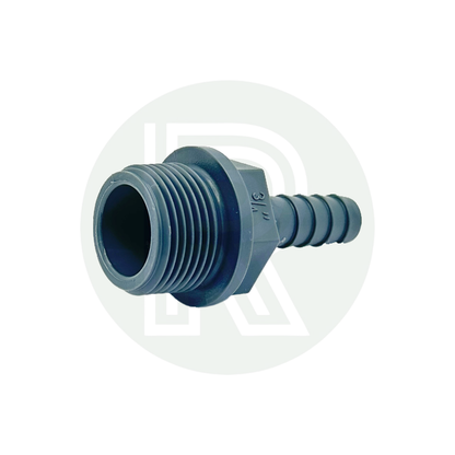 Durable 3/4-inch BSP to 12mm hose tail fitting ideal for water, plumbing, campervan, and fluid transfer systems.