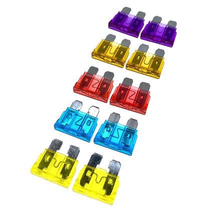 Mixed pack of 12v blade fuses