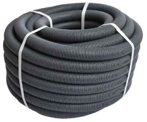 28.5mm Convoluted Waste Pipe - Grey - Price Per Metre