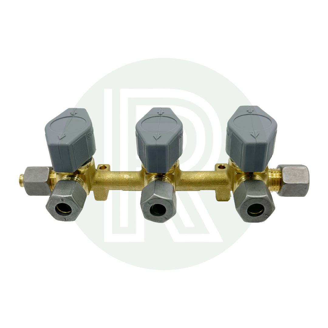 Truma gas manifold three outlet