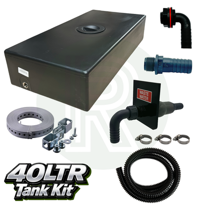 40L Underslung Waste Water Tank & Sill Kit 750mm(L) x 370mm(W) x 160mm(H)