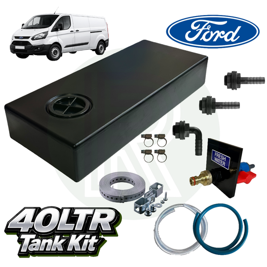 40 Litre Underfloor Fresh Water Tank (Backfill) for Ford Transit Custom (2012–2022)