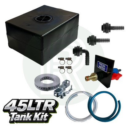 45 Litre Universal Underfloor Fresh Water Tank with Backfill System