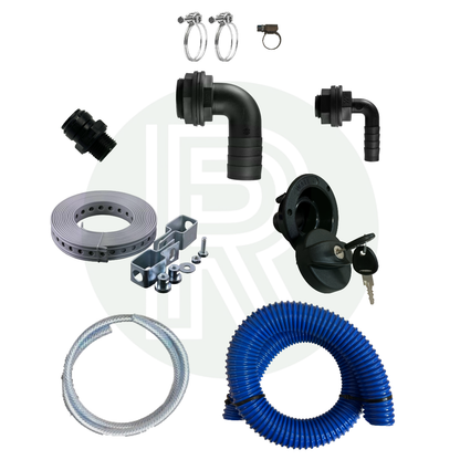 51L Underslung Fresh Water Tank & Topfill Kit 1200mm(L) x 400mm(W) x 120mm(H)