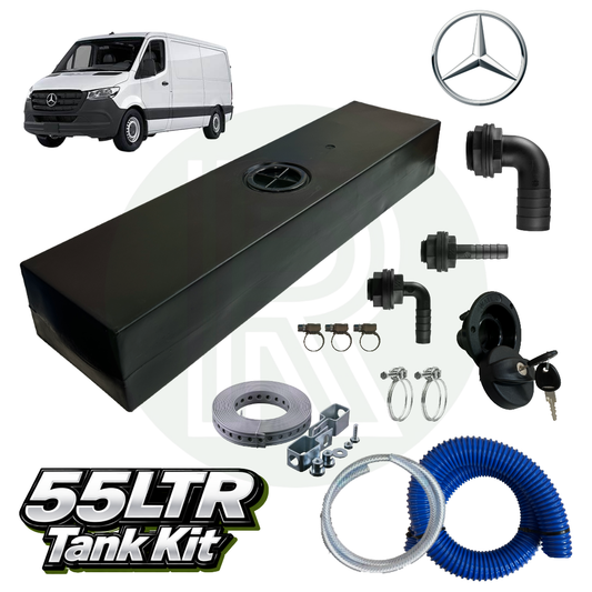 55L Fresh Water Tank Kit (Top Fill) - Mercedes Sprinter (RWD 2006–Present)