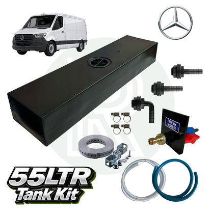 55L Fresh Water Tank Kit (Backfill System) - Mercedes Sprinter (RWD 2006–Present)