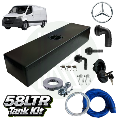 58 Litre Underfloor Fresh Water Tank Kit (Topfill) – Mercedes Sprinter RWD (2006–Present)