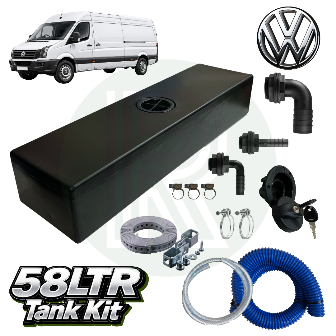 58 Litre Underfloor Fresh Water Tank Kit (Topfill) – VW Crafter 2006–2018