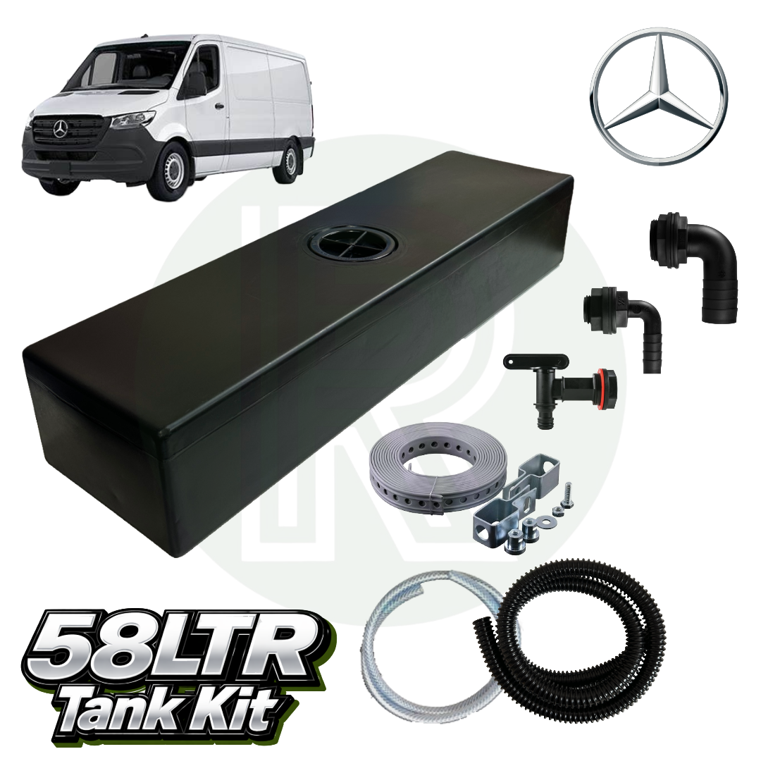 58 Litre Underfloor Waste Water Tank Kit – Mercedes Sprinter RWD (2006–Present)