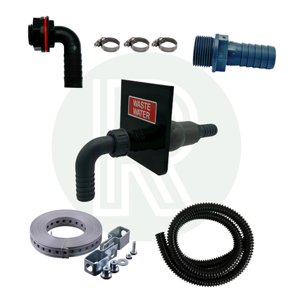 60L Underslung Waste Water Tank & Sill Kit 800mm(L) x 350mm(W) x 250mm(H)
