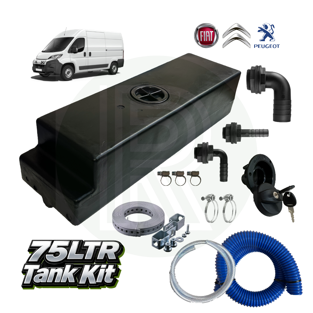 75L Underslung Fresh Water Tank & Top Fill Kit – Ducato Relay Boxer  06–26