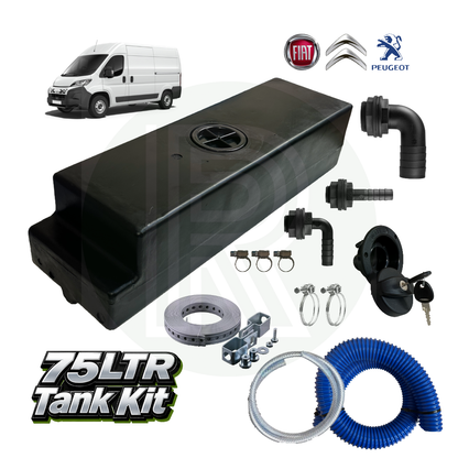 75L Underslung Fresh Water Tank & Top Fill Kit – Ducato Relay Boxer  06–26
