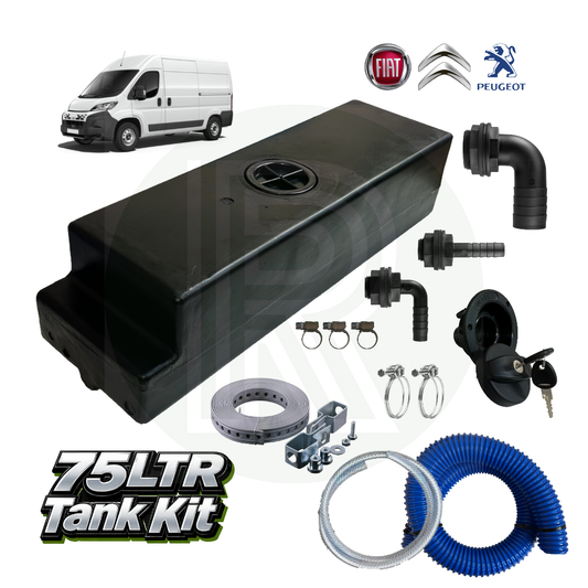 75L Underslung Fresh Water Tank & Top Fill Kit – Ducato Relay Boxer  06–26