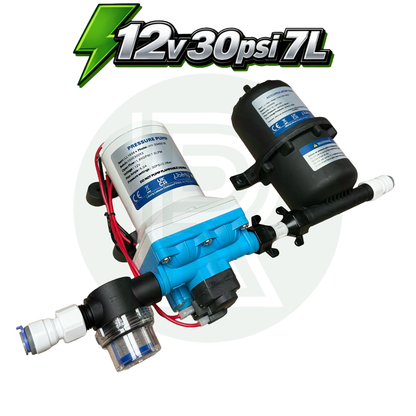 12v DC 30psi 7L Liberty Max Water Pump +  Accumulator + Fittings + Filter