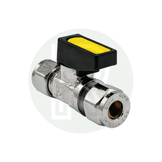 8mm gas isolation valve without fixing holes for motorhome caravan and campervan LPG systems