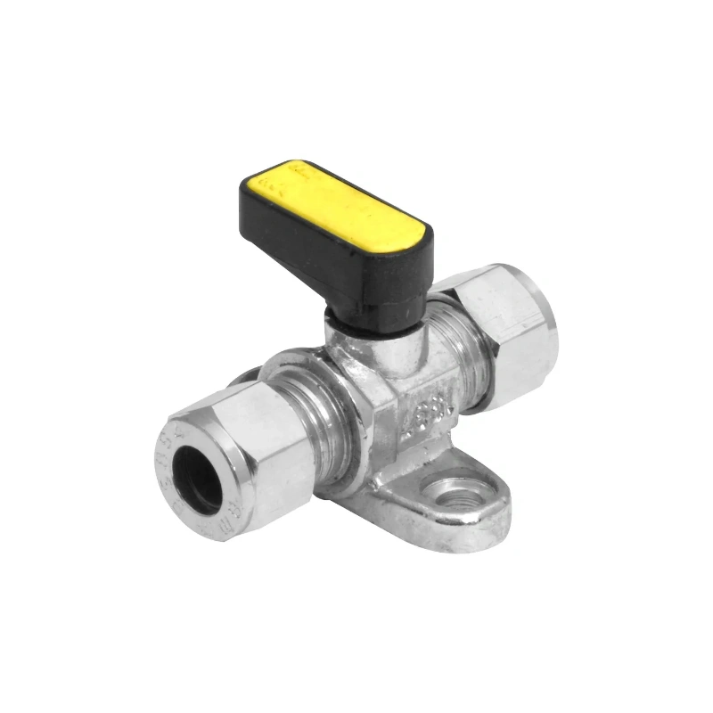 8mm Gas Isolation Valve with Fixing Holes