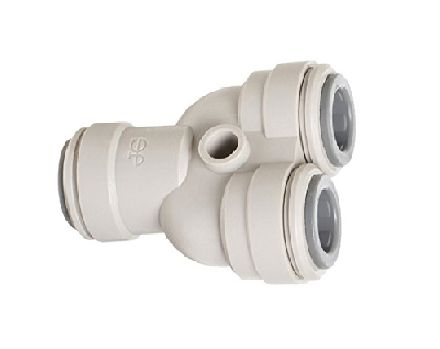 John Guest Speedfit 12mm Inline Y Piece - White