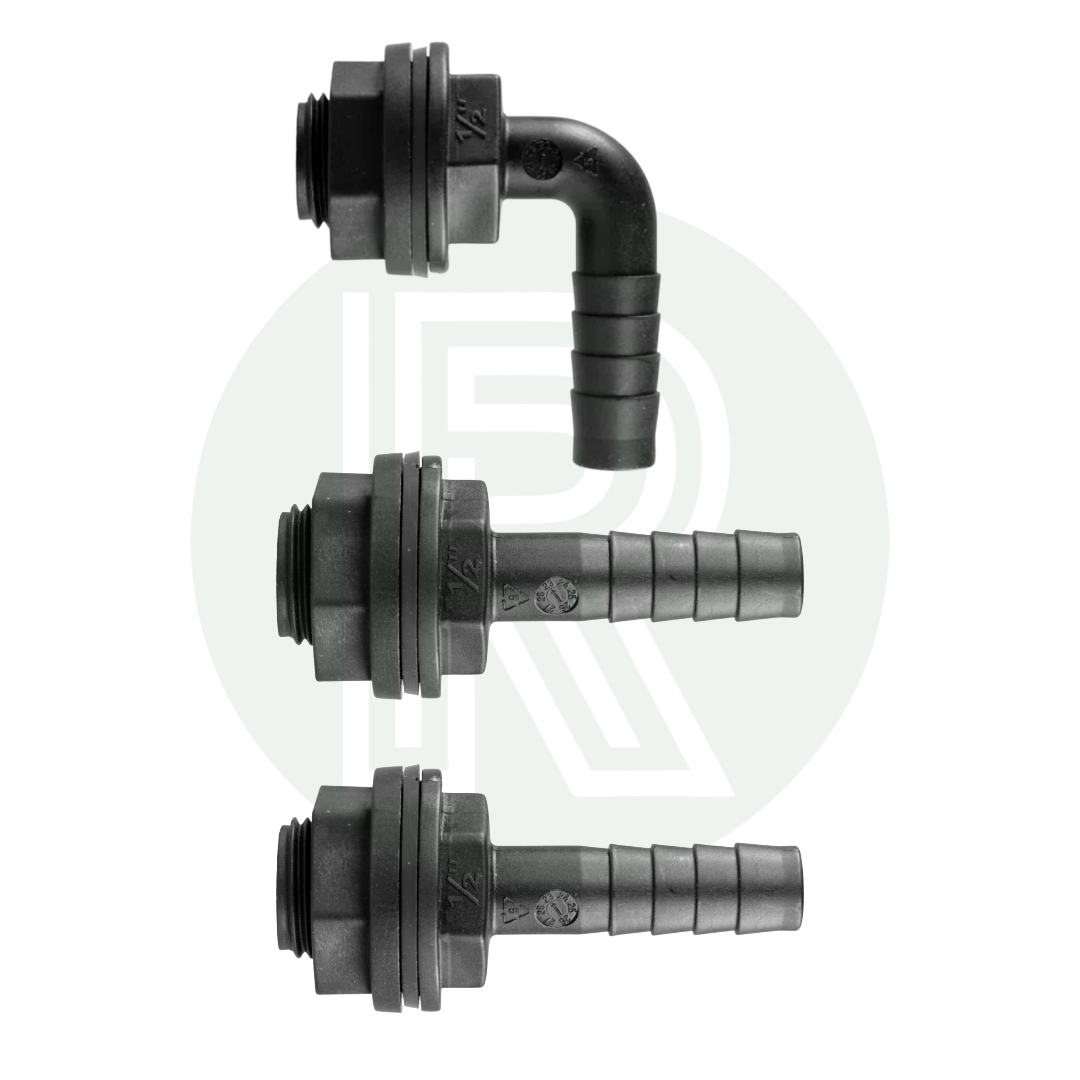 Backfill Kit Hose Tail Adaptors and Elbow Connector for Caravan Water Tank Backfill System