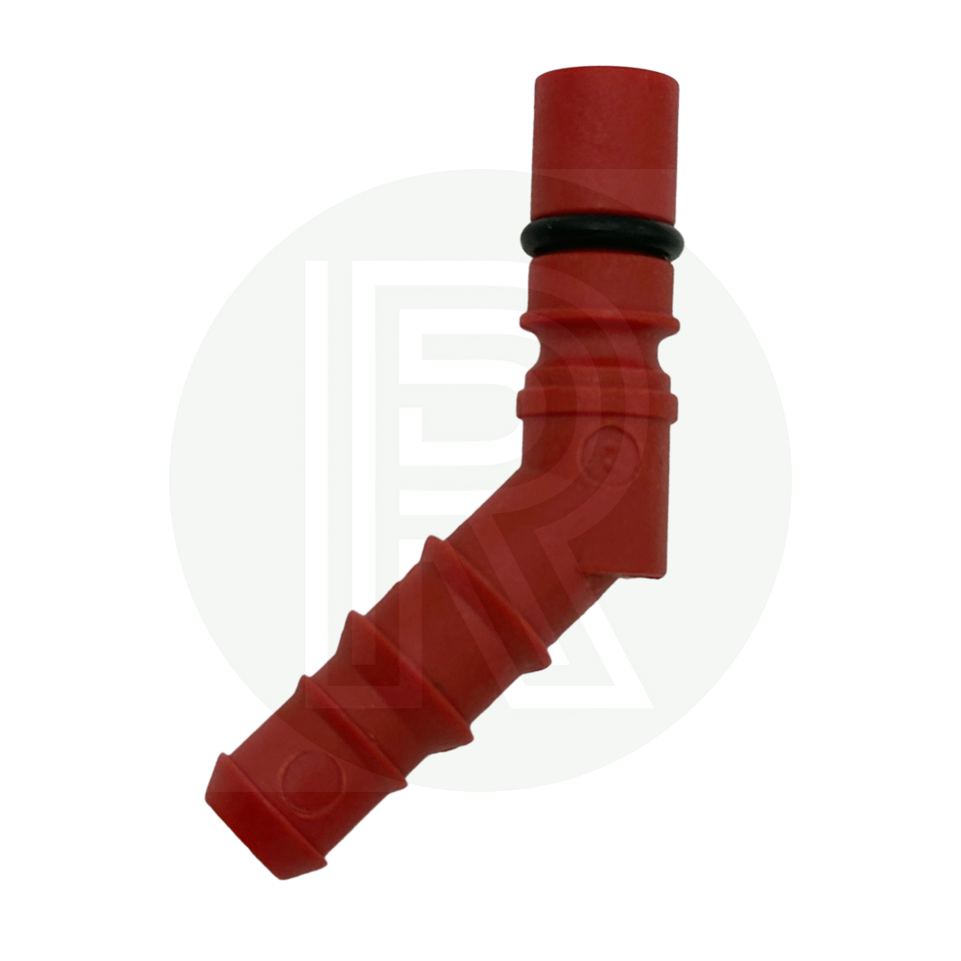 Red Reich Tap Connector Tail 1 x 12mm Barbed