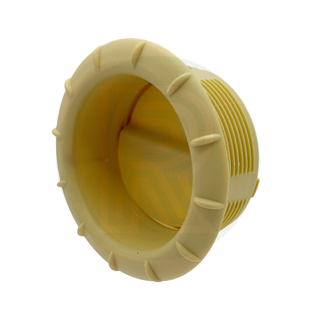 Low profile beige heating vent showing minimal surface protrusion