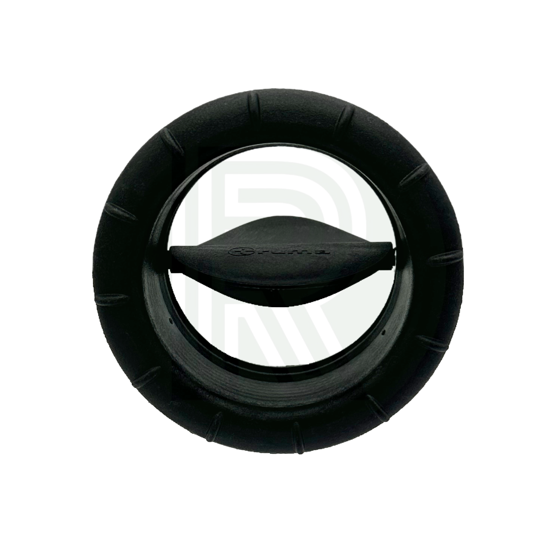 Truma black air vent outlet showing butterfly flap control