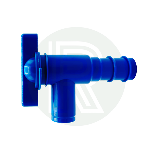 28.5mm Fresh Water Drainage Tap/Outlet Blue
